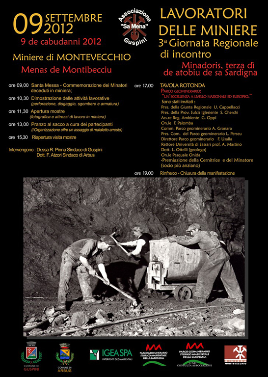 3a Giornata Regionale d'incontro Minatori 09.09.2012 Montevecchio